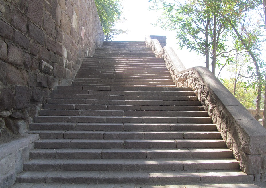 a staircase